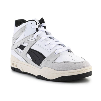 Патики Puma Slipstream Hi Heritage, кожа, гумен ѓон, бели