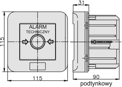 Главен прекинувач Elektromet WG-2s, 2NO, 12A, IP55