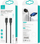 Kabllo USB Usams Lithe Series US-SJ566, USB C në Lightning, 1.2 m, PD 20W, e zezë