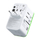 Adaptor udhëtimi GlocalMe Roamplug, hotspot Wi‑Fi 4G LTE, 70W, i bardhë me jeshile