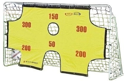 Portë futbolli Spartan 11153, 290 x 165 x 90 cm, me mbulesë stërvitore, e verdhë