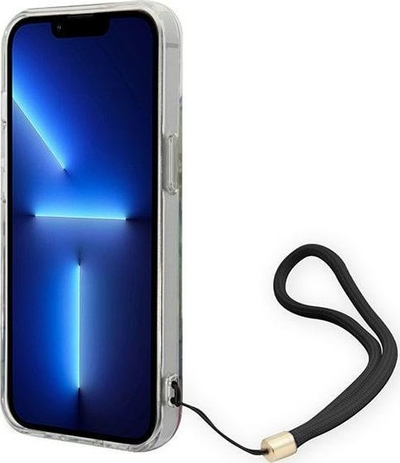 Mbrojtëse telefoni Guess Flower Strap për iPhone 14 6.1", hardcase, shumëngjyrëshe