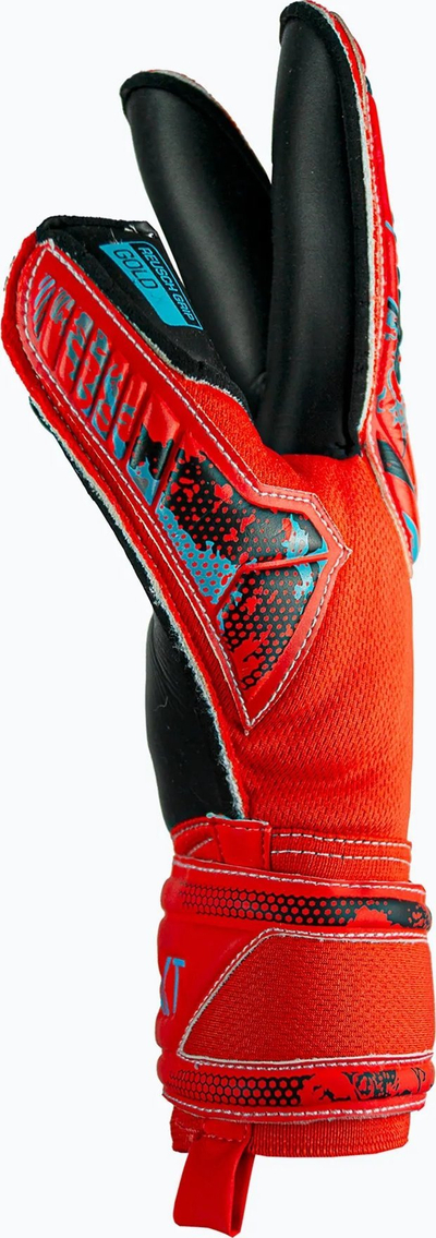 Doreza portjeri Reusch Attrakt Gold Roll Finger, pa fingersave, të kuqe me të zeza