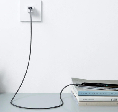 Kabllo USB Anker 322, USB A me USB C, 0.9 m, e zezë