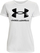Bluzë sportive për goca Under Armour Live Sportstyle Graphic, pambuk me poliester, me mëngë të shkurtra, e bardhë