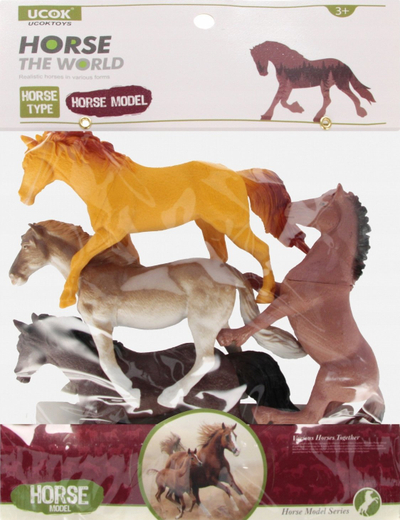 Set figura kali MEGA CREATIVE 545741, 13 cm, 4 copë, shumëngjyrësh