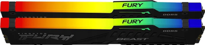RAM Kingston Fury Beast RGB, DDR5 64GB 6400MHz, Dual Channel EXPO, i zi