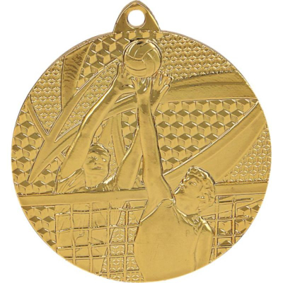 Medalje volejbolli Tryumf MMC7650, 50mm, çelik, ngjyrë ari