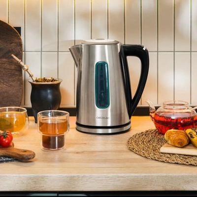 Çajnik elektrik Cecotec Thermosense 210 Steel, 1.7L, 2200W, çelik inox