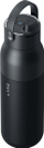 Shishe uji LARQ PureVis 2, 1L, çelik inox i izoluar, e zezë