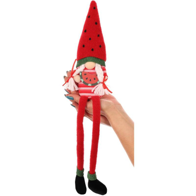 Figurinë zbukuruese Saska Garden Xhind me shalqin, 35cm, pranverë/verë, shumëngjyrëshe