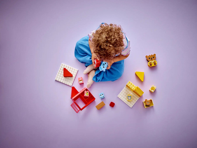 Lodër LEGO Duplo 10414 Daily Routines Meals and Sleep, set edukativ, shumëngjyrëshe