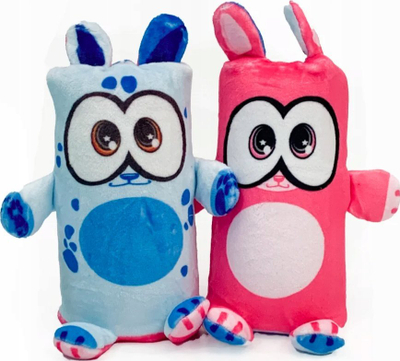 Lodër pelushi Epee Mascot Dublusie, 2 në 1 qen mace, shumëngjyrëshe