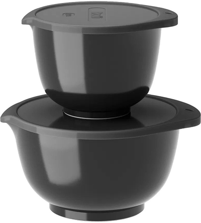 Set tasa kuzhine Lumarko New Margarethe, 4 pjesë, plastikë, të zeza