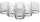 Set gotash RCR Crystal Tattoo Tumbler, 6 copa, kristal, transparente