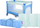 Krevat udhëtimi HANKSKIDS SIMPLE, deri 15 kg, blu navy