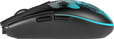 Gejминг безжичен глушец Defender Beta GM-707L, 1600 DPI, црн со повеќебојно осветлување