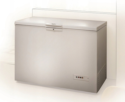 Friz horizontal Whirlpool Whe 4602, 437L, 6th Sense, i bardhë