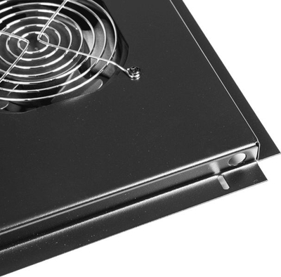 Panel ventilimi Caymon SPR80RF, për kabinete 19", 4 ventilatorë, i zi