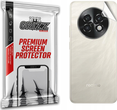 Folie mbrojtëse për pjesën e pasme Grizz SatinSkin për Realme P1 Speed, kundër gërvishtjeve, përfundim sateni, transparente