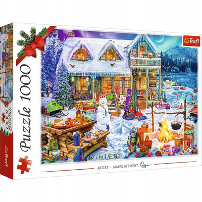 Puzzle Trefl Christmas 1000, 1000 copa, me temë Krishtlindjesh, shumëngjyrësh