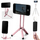 Tripod dore për telefon K&amp;F Concept KF31.139S3, 3 në 1, MagSafe, rozë