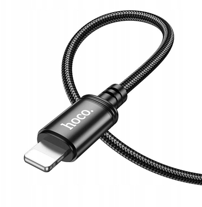 Kabllo karikimi Hoco X89 USB C në Lightning, 2m, 27W PD, e zezë