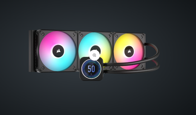 Ftohës procesori Corsair iCUE H170i ELITE LCD XT, 420mm, RGB, i zi