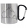 Filxhan kampingu Orion, çelik inox, 350ml, dorezë karabiner, argjend