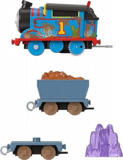 Tren lodër Mattel Fisher-Price Thomas &amp; Friends Crystal Caves HJV43 HFX97, lokomotivë me vagona, me bateri