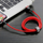 Karikues Baseus Cafule USB Lightning 2.4A 1m (i zi I kuq)
