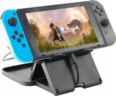 Mbajtëse konsolë JYS NS103 për Nintendo Switch, kënd i rregullueshëm, e zezë