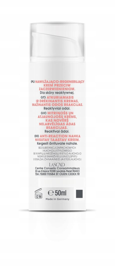 Krem fytyre Mixa Anti Reaction, hidratues rigjenerues, kundër skuqjes, 50ml