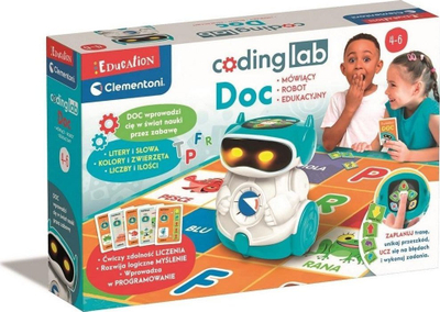 Robot edukativ Clementoni DOC, interaktiv, për kalamaj, shumëngjyrësh