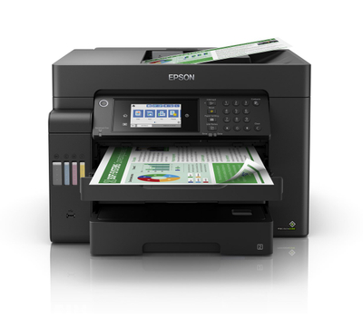Printer multifunksional Epson EcoTank ET-16600, me depo boje, me ekran me prekje, i zi