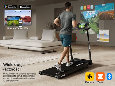 Tapis elektrike Zipro Forma Lite, lidhje Bluetooth, e zezë