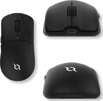 Гејминг глушец Aqirys M32, dual mode безжичен и со кабел, 12000 dpi, црн