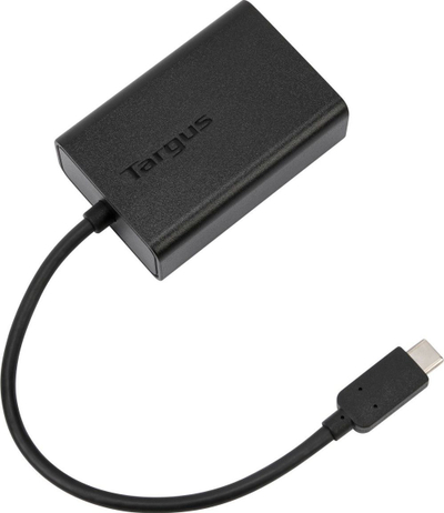 Adaptues USB C Targus Multiplexer, 1x USB 3.0, hyrje energjie, i zi
