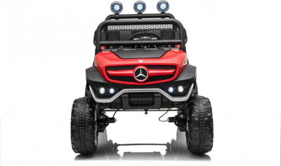 Makina elektrike për fëmijë ADEL Mercedes Unimog JL199, 4x4, me drita, e kuqe