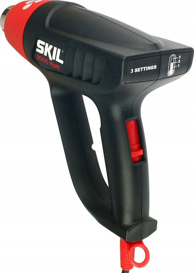 Пиштол за загревање SKIL 8003 FD, 2000W, 3 нивоа на температура, со млазница и куфер