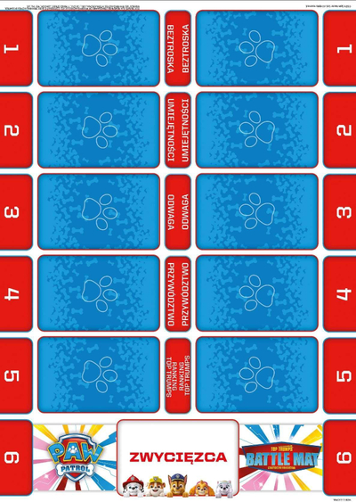 Lojë letra Winning Moves Top Trumps Paw Patrol Battle Mat, për fëmijë
