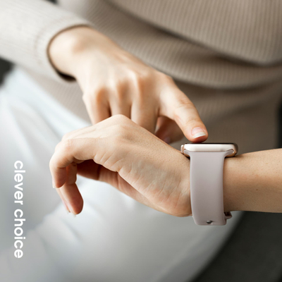 Byzylyk për orë Crong Liquid Apple Watch, 38/40/41 mm, silikon i lëngshëm, jeshil