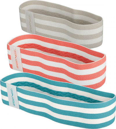 Set shirita rezistence për ijë SportVida, 3 copë, material tekstil, shumëngjyrësh