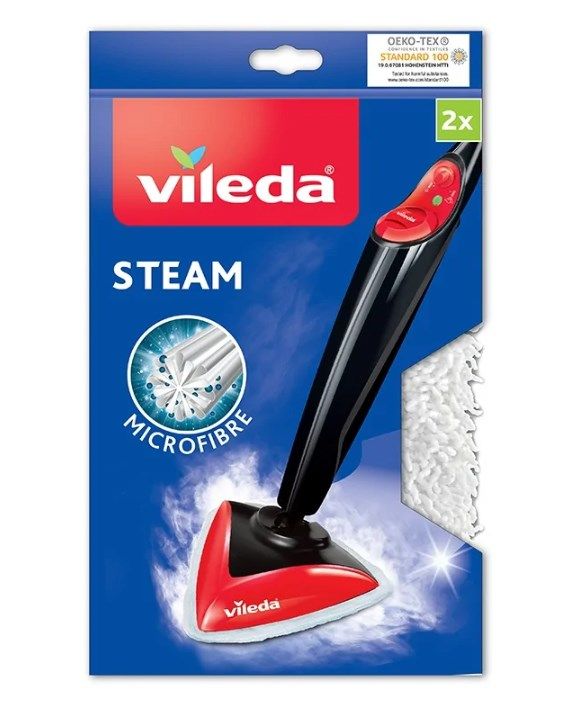 Jastëk rezervë Vileda Steam Mop 100°, set 2 copë, i bardhë