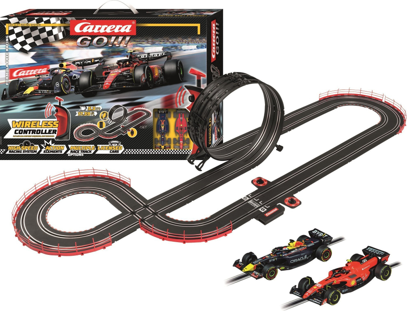 Set pistë garash Carrera GO Formula Free Racing, 5.5 m, telekomandë wireless, i zi