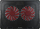 Bazë ftohëse laptop BLOW, 12"-17", 2 ventilatorë, LED e kuqe