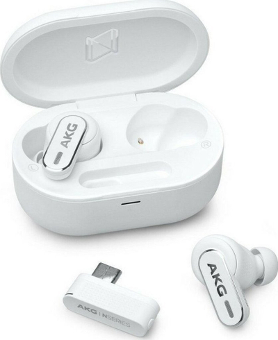 Kufje Bluetooth AKG N5, in-ear, me kuti karikimi, të bardha