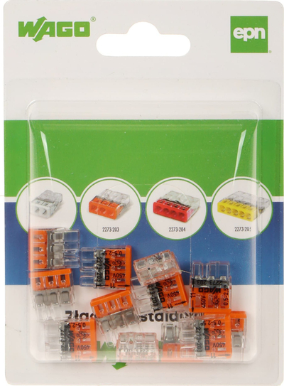 Konektor elektrik Wago 2273 203, 24A, 450V, transparent