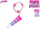 Lip gloss Glamour, aromë mjedre, me byzylyk, rozë