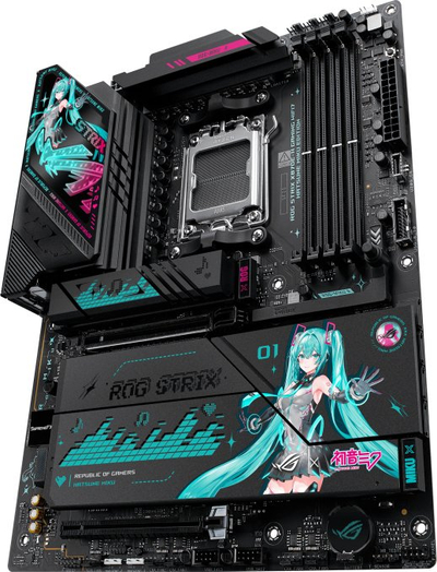 Pлоча ASUS ROG STRIX X870E H GAMING MIKU WIFI7, AMD X870E, DDR5, ATX
